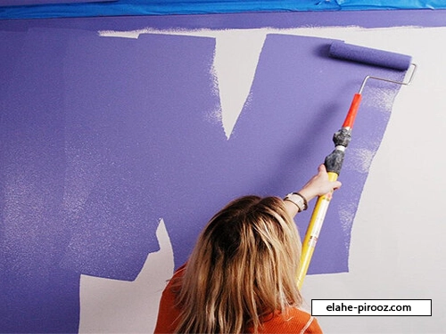پوسته شدن رنگ دیوار به دلیل لستفاده از رنگ بی کیفیت